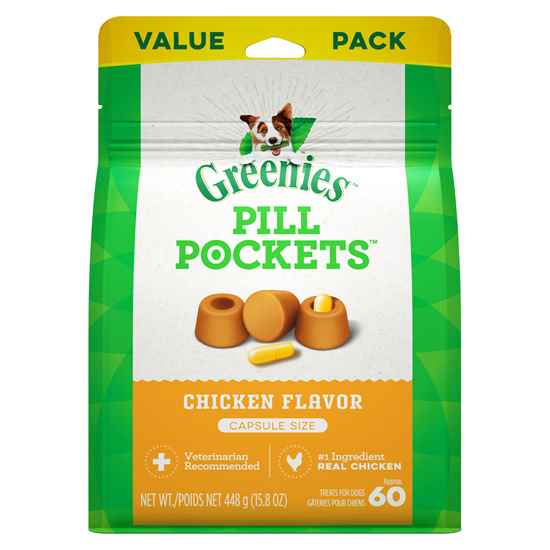 Picture of PILL POCKETS Dog Capsules Chicken Flavor - 15.8oz/448g