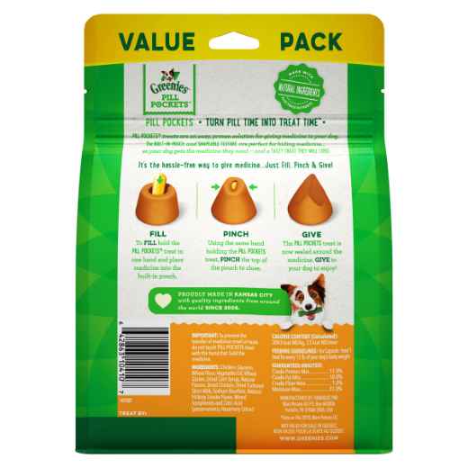 Picture of PILL POCKETS Dog Capsules Chicken Flavor - 15.8oz/448g