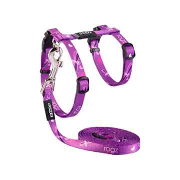 Picture of LEAD AND HARNESS COMBO ROGZ KIDDYCAT Cat - Purple(d)