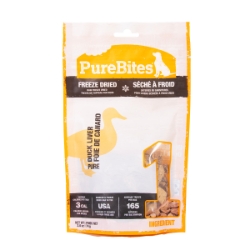 Picture of PUREBITES Freeze Dried Raw Dog Treats - Duck Liver - 2.6oz/74g
