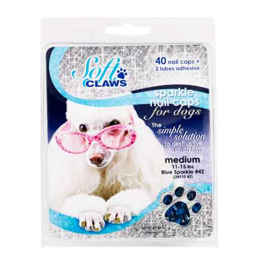 Picture of SOFT CLAWS TAKE HOME KIT CANINE MEDIUM - Blue Sparkle