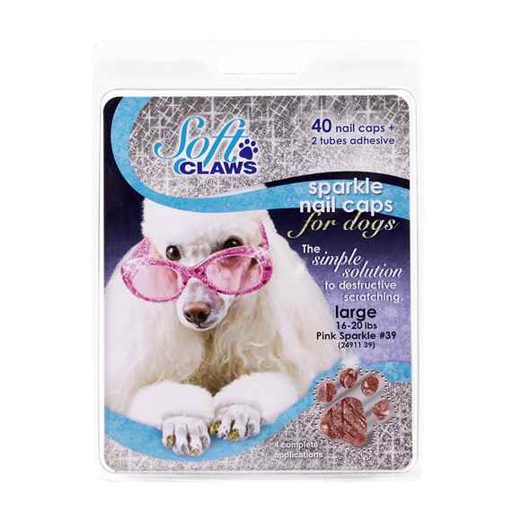 Picture of SOFT CLAWS TAKE HOME KIT CANINE LARGE - Pink Sparkle