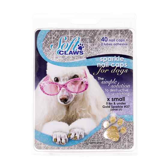 Picture of SOFT CLAWS TAKE HOME KIT CANINE X-SMALL - Gold Sparkle
