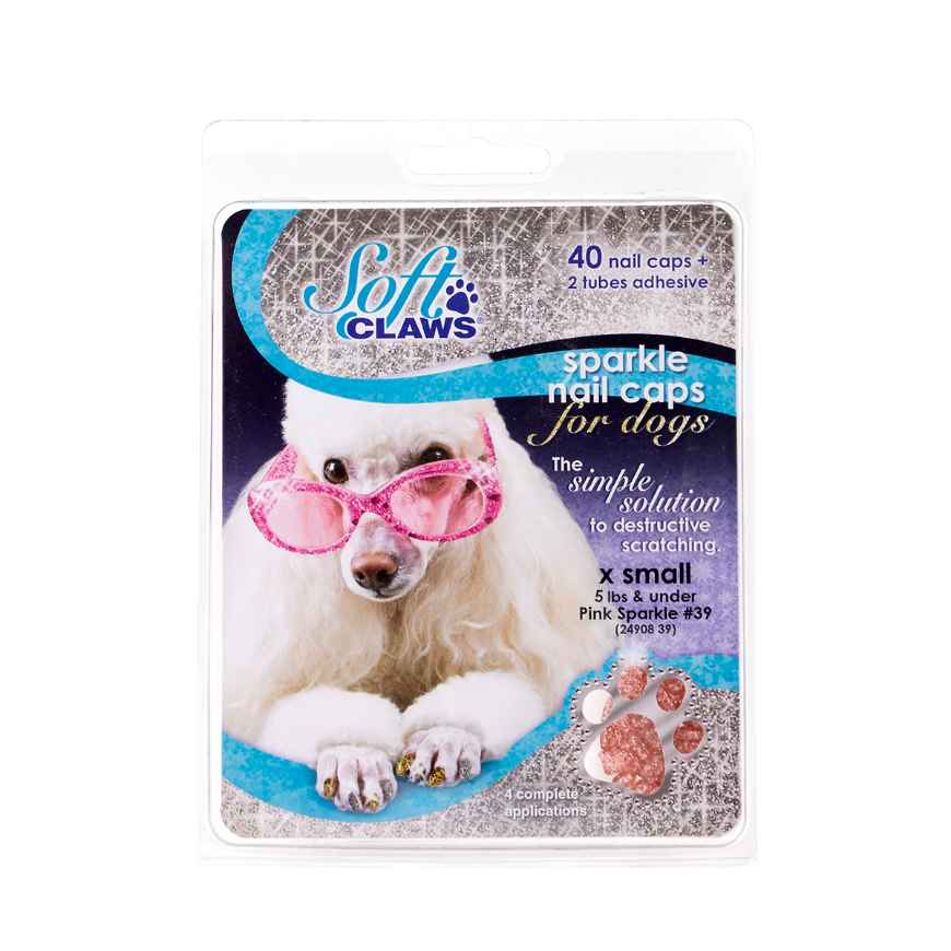 Picture of SOFT CLAWS TAKE HOME KIT CANINE X-SMALL - Pink Sparkle