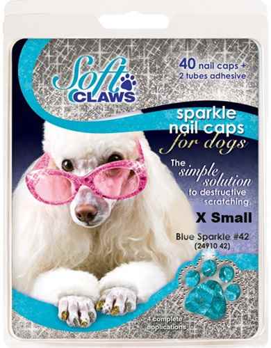 Picture of SOFT CLAWS TAKE HOME KIT CANINE X-SMALL - Blue Sparkle