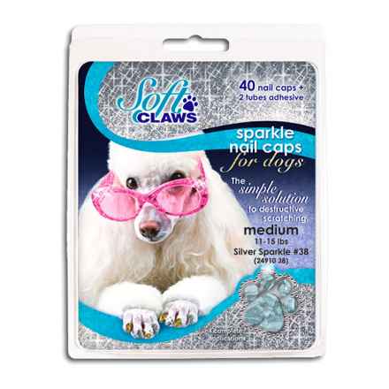 Picture of SOFT CLAWS TAKE HOME KIT CANINE MEDIUM - Silver Sparkle