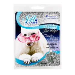 Picture of SOFT CLAWS TAKE HOME KIT CANINE MEDIUM - Silver Sparkle
