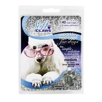 Picture of SOFT CLAWS TAKE HOME KIT CANINE MEDIUM - Silver Sparkle