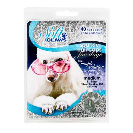 Picture of SOFT CLAWS TAKE HOME KIT CANINE MEDIUM - Silver Sparkle