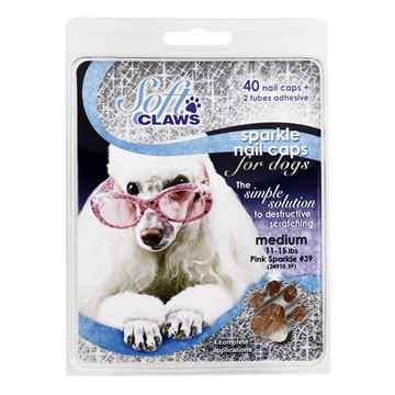 Picture of SOFT CLAWS TAKE HOME KIT CANINE MEDIUM - Pink Sparkle