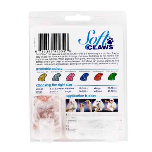 Picture of SOFT CLAWS TAKE HOME KIT CANINE MEDIUM - Pink Sparkle