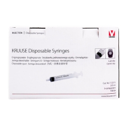 Picture of SYRINGE Kruuse Disposable 2/3cc Luer Slip Tip - 100's