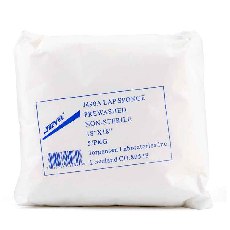 Picture of LAPAROTOMY SPONGE NON-STERILE 18in x 18in (J0490A) - 5/pkg