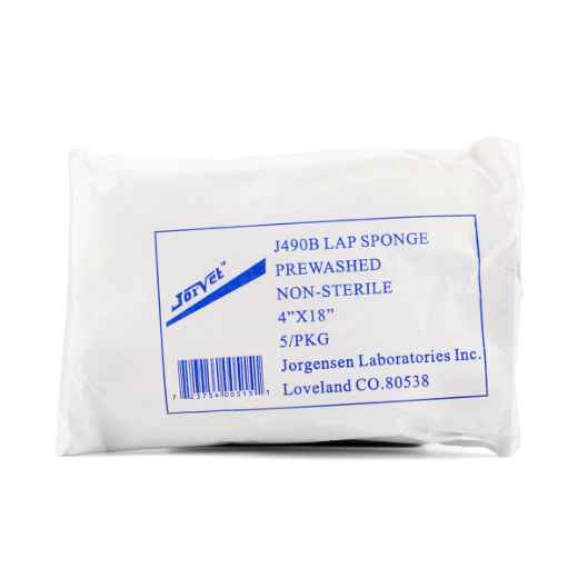 Picture of LAPAROTOMY SPONGE NON-STERILE 4in x 18in (J0490B) - 5/pkg