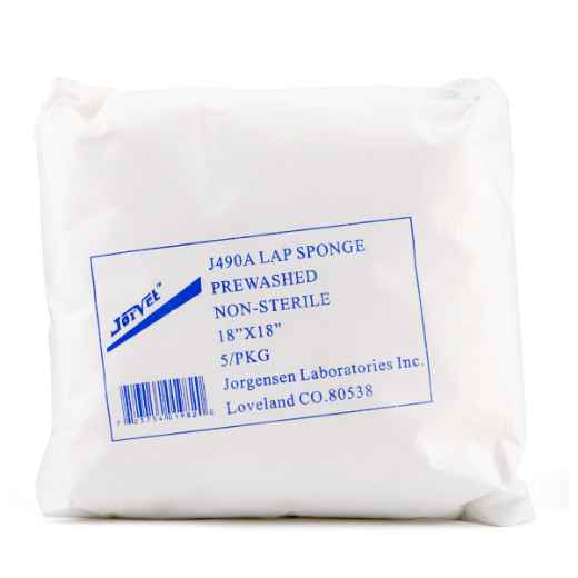 Picture of LAPAROTOMY SPONGE STERILE 4in x 18in (J0490BS)- 2/pkg