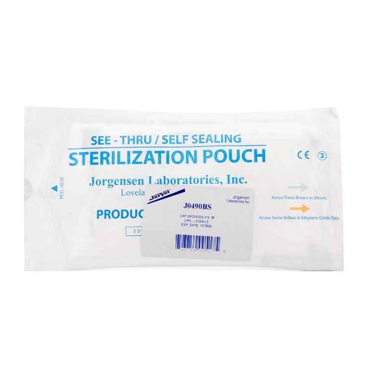 Picture of LAPAROTOMY SPONGE STERILE 4in x 18in (J0490BS)- 2/pkg