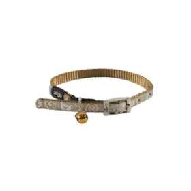 Show details for COLLAR FELINE ROGZ SAFETY PIN BUCKLE SPARKLECAT Adjustable Beige - 1/4in x 10-12in Picture of COLLAR FELINE ROGZ SAFETY PIN BUCKLE SPARKLECAT Adjustable Beige - 1/4in x 10-12in