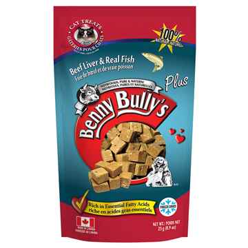 Picture of TREAT FELINE BENNY BULLY'S PLUS Beef Liver & Fish - 25g