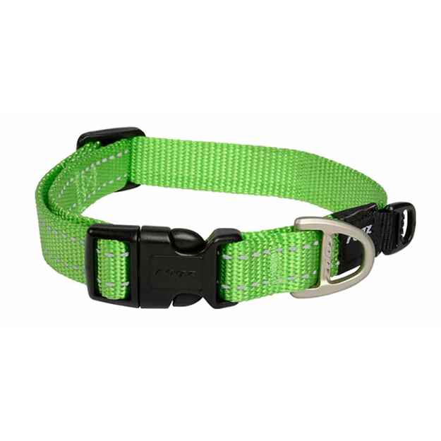 Picture of COLLAR ROGZ UTILITY NITELIFE Lime Green - 3/8in x 8-12in