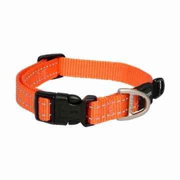Show details for COLLAR CANINE ROGZ UTILITY SNAKE Orange - 5/8in x 10-16in Picture of COLLAR CANINE ROGZ UTILITY SNAKE Orange - 5/8in x 10-16in