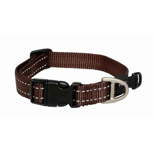 Picture of COLLAR CANINE ROGZ UTILITY FANBELT Chocolate - 3/4in x 13-22in