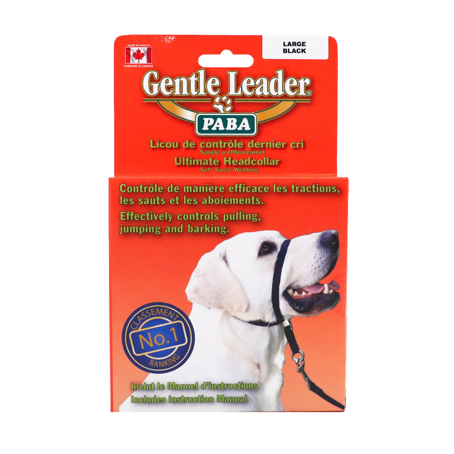 Picture of GENTLE LEADER CANINE ADJUSTABLE HEADCOLLAR Black - Large