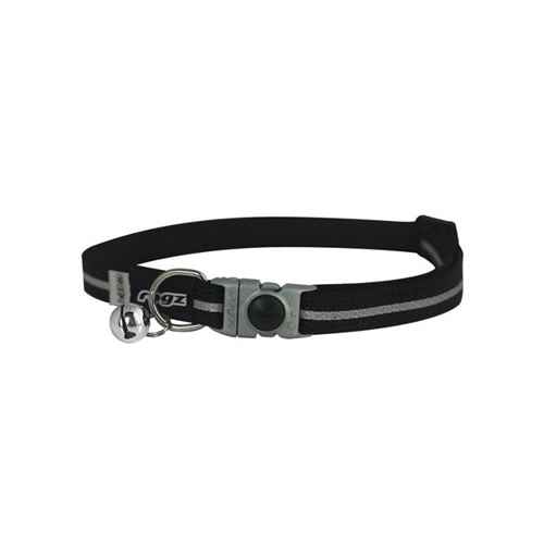 Picture of COLLAR ROGZ BREAK AWAY ALLEYCAT Adjustable Black - 3/8in x 8-12in