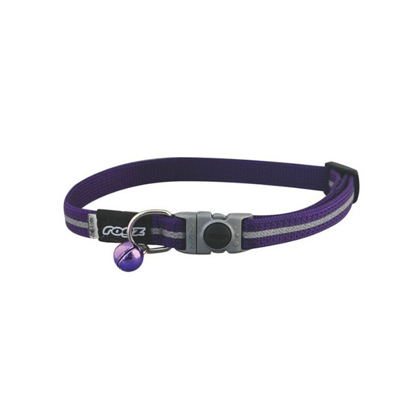 Picture of COLLAR ROGZ BREAK AWAY ALLEYCAT Adjustable Purple - 3/8in x 8-12in