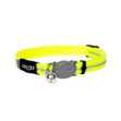 Picture of COLLAR FELINE ROGZ BREAK AWAY ALLEYCAT Adjustable Dayglo Yellow - 8-12in