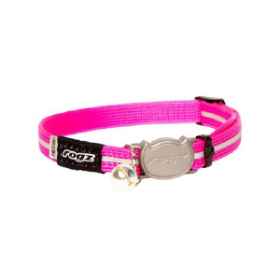 Show details for COLLAR FELINE ROGZ BREAK AWAY ALLEYCAT Adjustable Pink - 8-12in Picture of COLLAR FELINE ROGZ BREAK AWAY ALLEYCAT Adjustable Pink - 8-12in