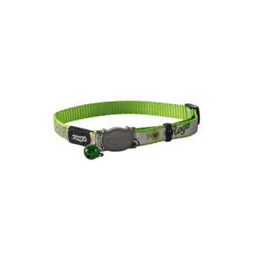 Picture of COLLAR ROGZ BREAK AWAY REFLECTOCAT SMALL - Lime Fish