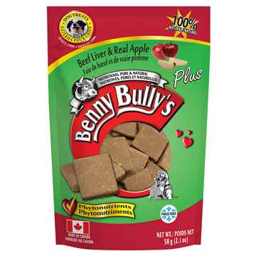 Picture of TREAT BEEF LIVER PLUS APPLE Benny Bullys - 2.1oz/58g