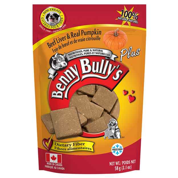 Picture of TREAT BEEF LIVER PLUS PUMPKIN  Benny Bullys - 2.1oz/58g