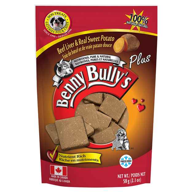 Picture of TREAT BEEF LIVER PLUS Sweet Potato Benny Bullys - 2.1oz/58g