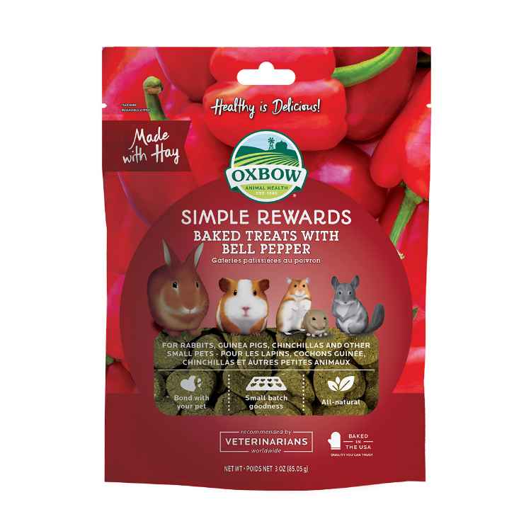 Picture of OXBOW SIMPLE REWARDS BAKED TREATS with BELL PEPPER - 85.05g/3oz