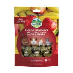 Picture of OXBOW Simple Rewards Baked Small Pet Treats | Apple & Banana - 85.05g/3oz