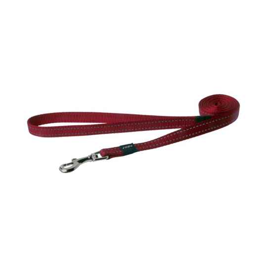 Picture of LEAD CANINE ROGZ UTILITY SNAKE Red - 5/8in x 6ft