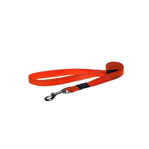 Picture of LEAD CANINE ROGZ UTILITY SNAKE Orange - 5/8in x 6ft