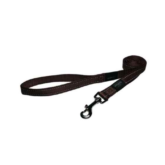 Picture of LEAD CANINE ROGZ UTILITY FANBELT Chocolate - 3/4in x 6ft