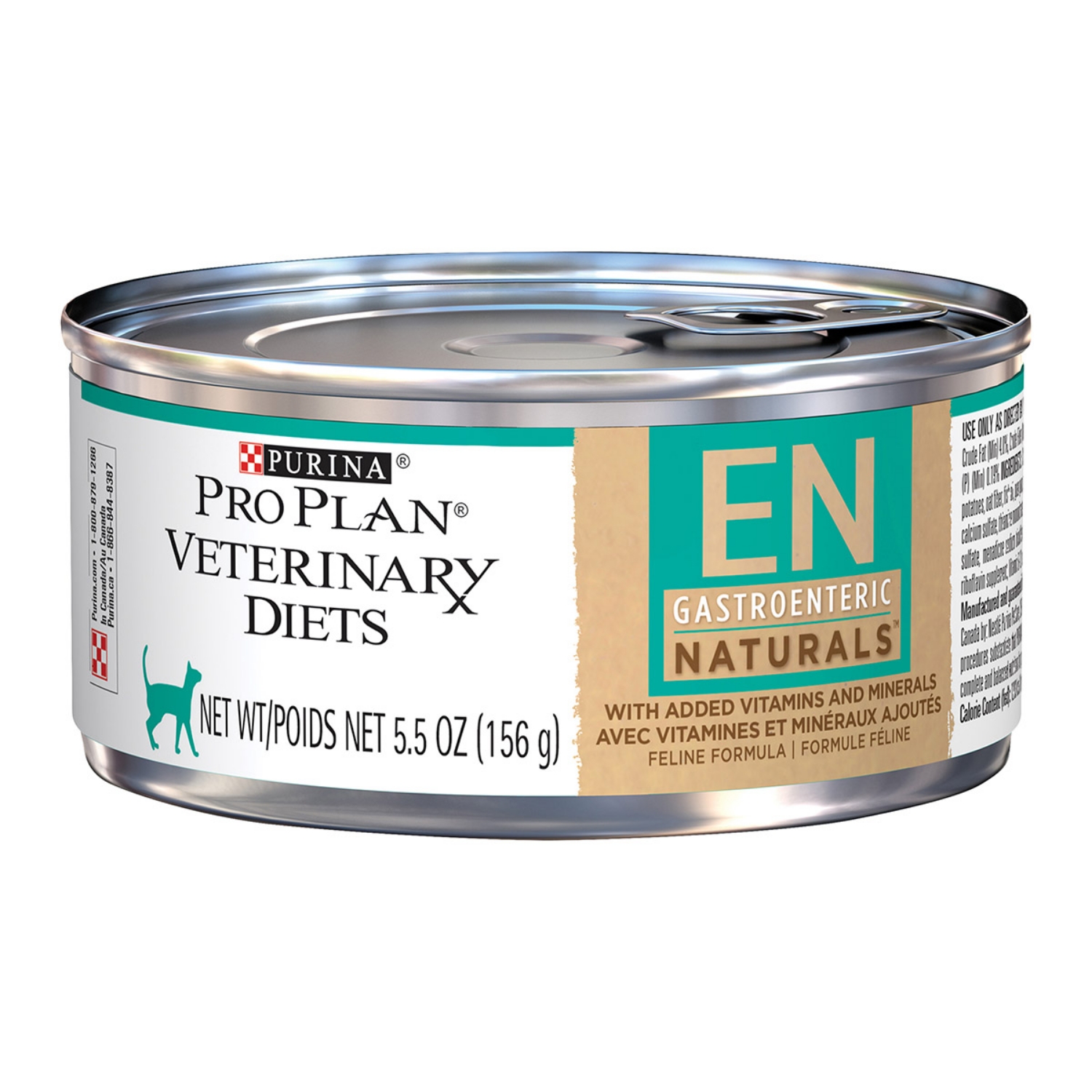 Picture of Purina Pro Plan Veterinary Diet EN (Gastroenteric) Naturals Formula Wet Cat Food - 24 X 156gm Cans