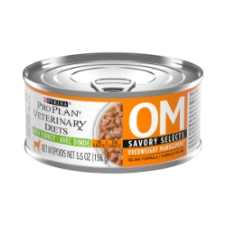 Picture of Purina Pro Plan Veterinary Diet OM (Weight Management) Turkey Formula Wet Cat Food - 24 X 156gm Cans