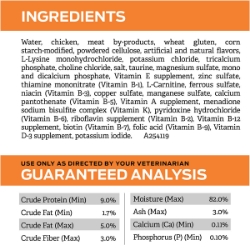 Picture of Purina Pro Plan Veterinary Diet OM (Weight Management) Chicken Formula Wet Cat Food - 24 X 156gm Cans