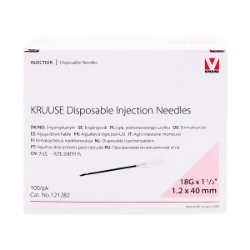 Picture of NEEDLE Kruuse Disposable 18g x 1.5in LL - 100`s