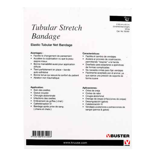 Picture of TUBULAR STRETCH BANDAGE BUSTER White (160481) - 1in x 21.3ft