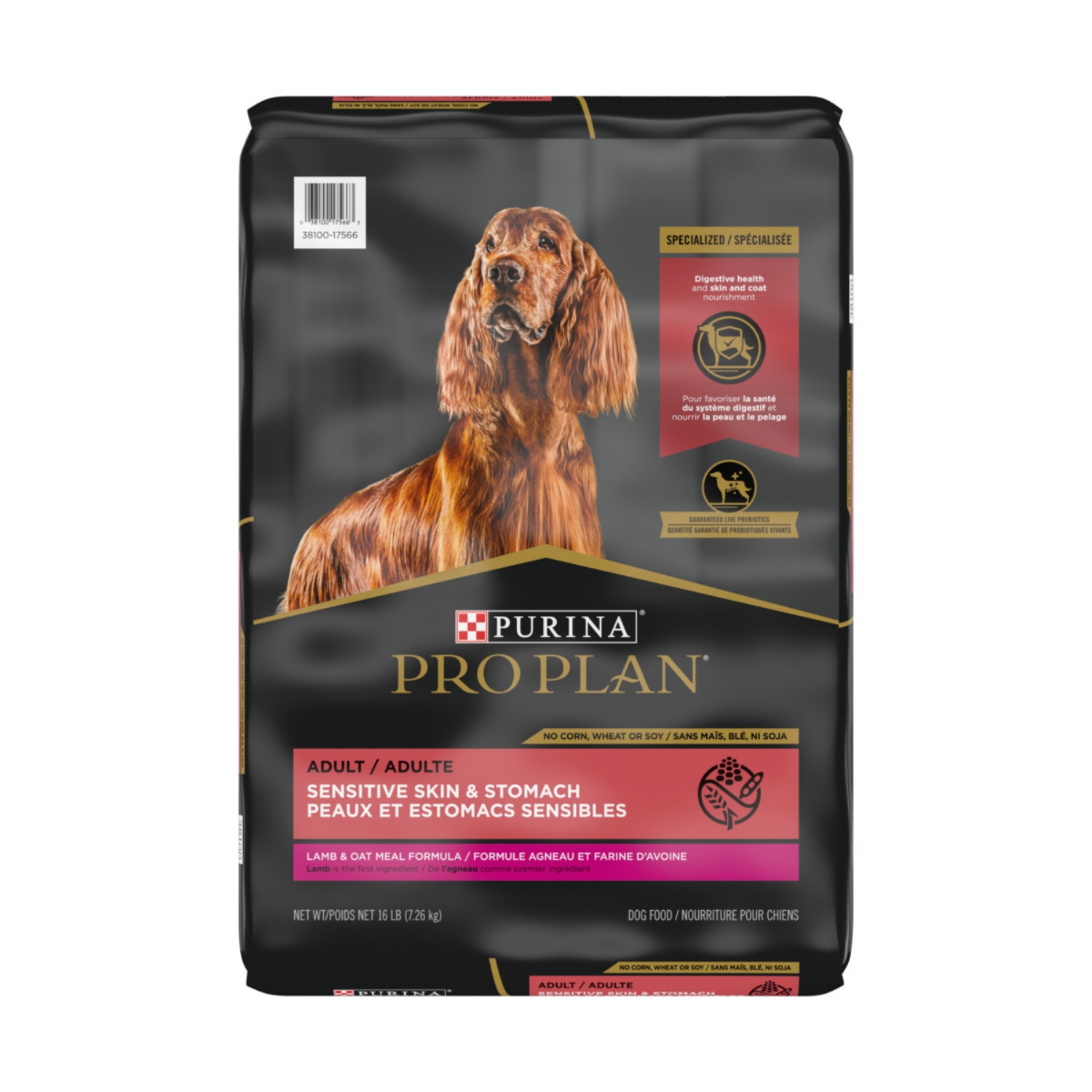 Picture of Purina Pro Plan Sensitive Skin/Stomach Lamb & Oatmeal Formula Dry Dog Food - 7.26kg
