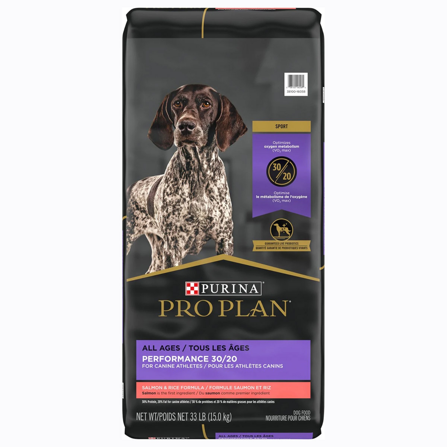 Picture of Purina Pro Plan Sport Performance 30/20 Salmon & Rice Formula Dry Dog Food - 15kg