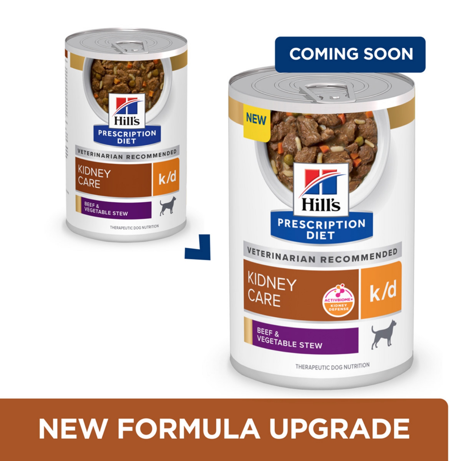 Picture of Hills Prescription Diet K/D Kidney Care Renal Health Beef & Veg Stew Wet Dog Food- 12x12.5oz