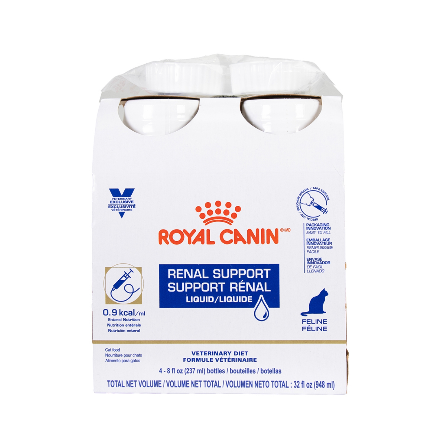 Picture of Royal Canin Veterinary Diet RENAL SUPPORT LIQUID Dry Cat Food - 4/Pkg