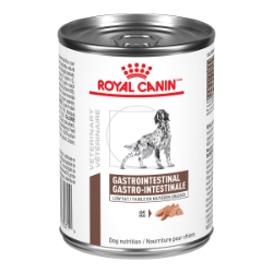 Picture of Royal Canin Veterinary Diet GASTROINTESTINAL LOW FAT Loaf Wet Dog Food - 12 X 385gm cans