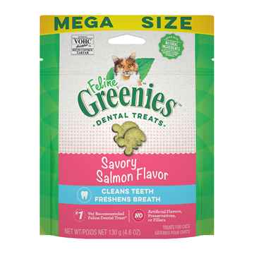 Picture of GREENIE FELINE DENTAL TREAT Savory Salmon - 4.6oz/130g